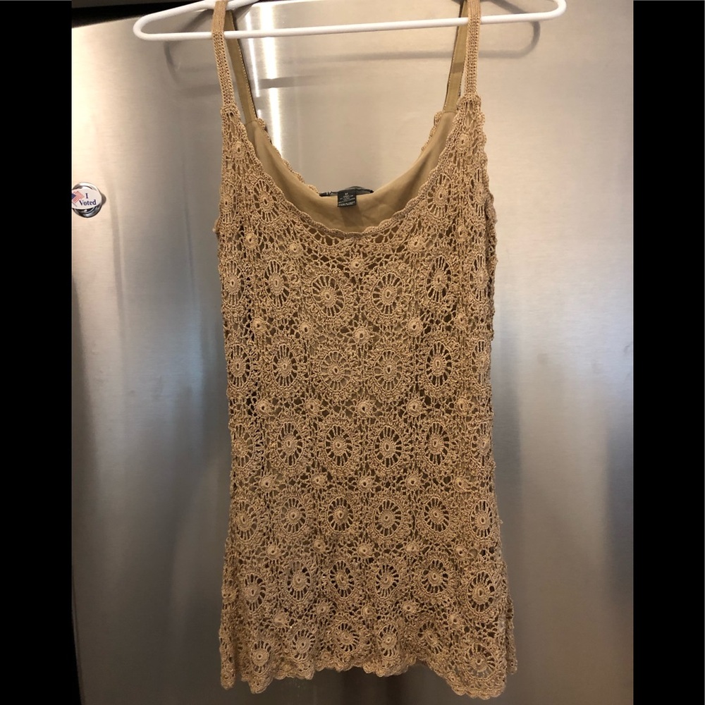 Inc International Concepts gold tank, size medium